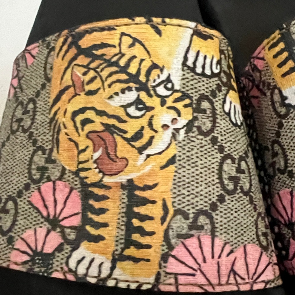 🐯Gucci Tiger Sandals Women Sz 37 🐯 - Picture 5 of 15